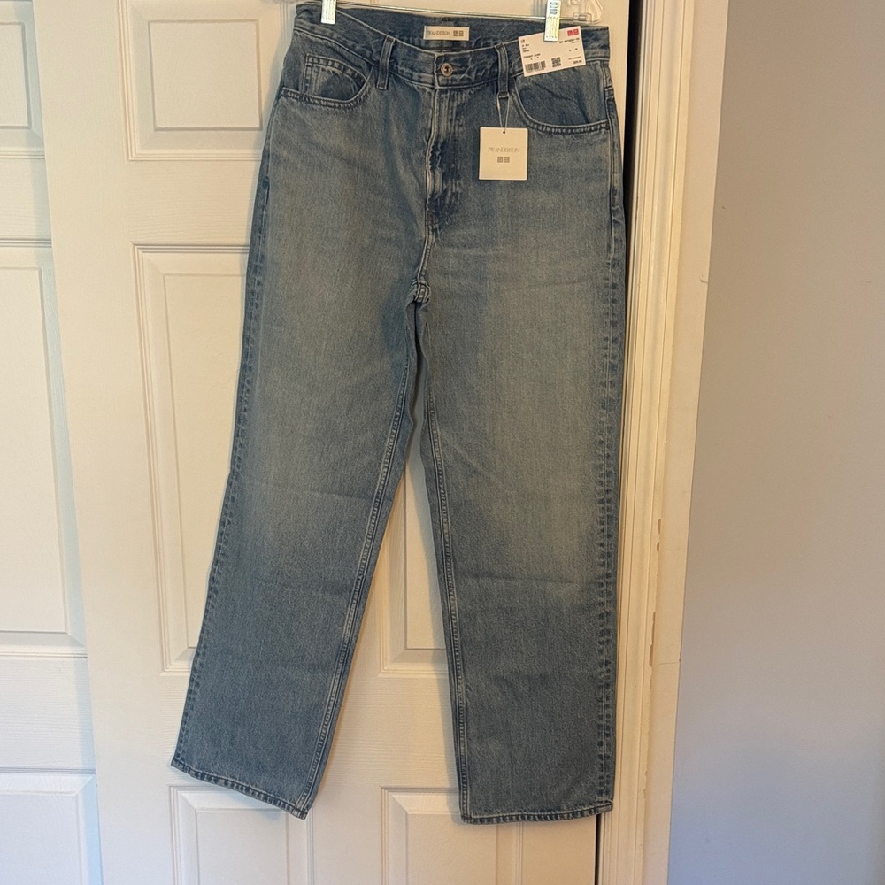 J.W. Anderson Men's Straight Jeans in Light Blue